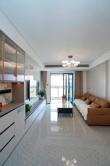 半開放式廚房聯(lián)動(dòng)餐廳，所有空間完美融合的現(xiàn)代風(fēng)格戶型！